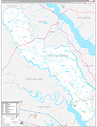 King and Queen Wall Map Premium Style